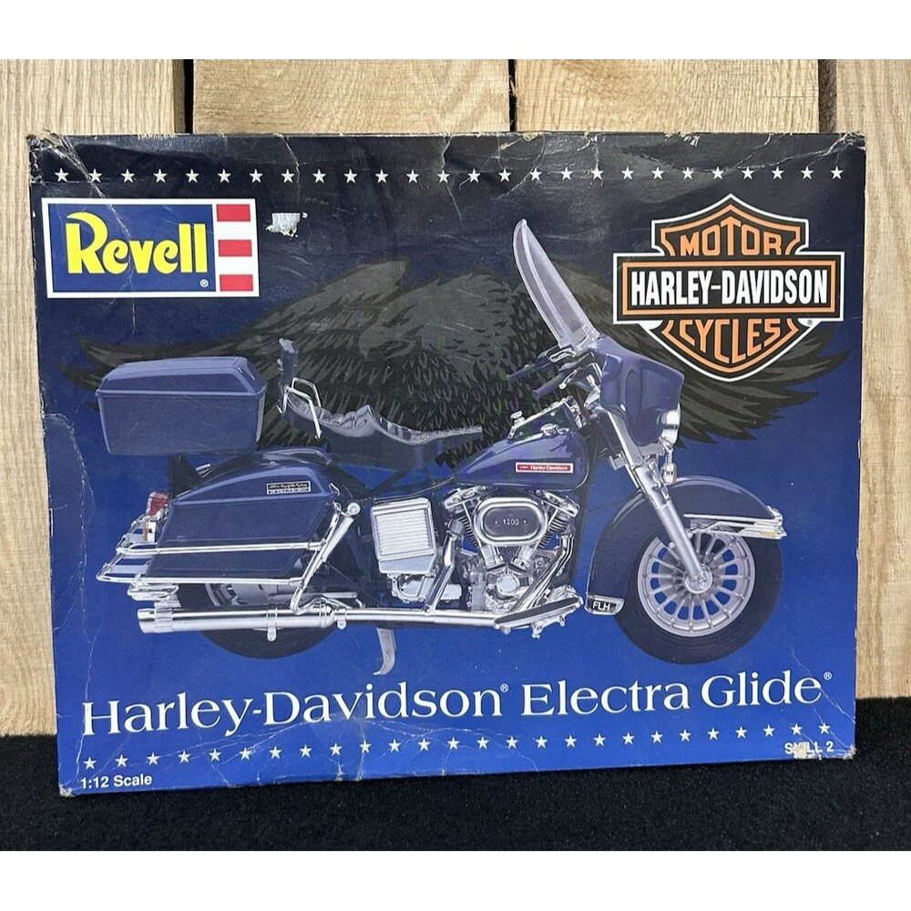 REVELL HARLEY DAVIDSON ELECTRA GLIDE FLH 1200cc SHOVEL HEAD 1996 Kit 85-7306 S-1
